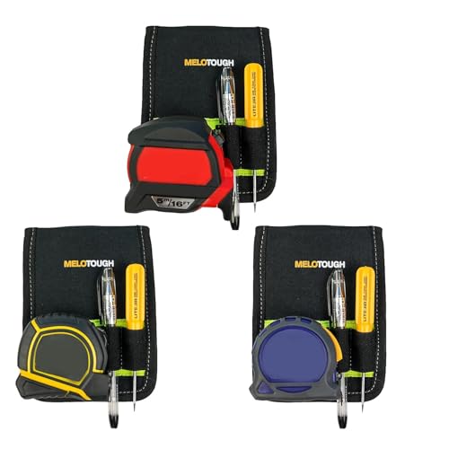 Image of MELOTOUGH Tool Belt Holder Tool Belt Hook Drill Bit Tote Hammer Holder | Multi-Function Tool Belt Hook, Tape Measure Clip, Drill Bit Tote, Hammer Loop, Fits Cordless Drills & Power Tools