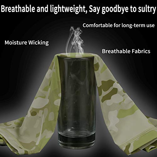 Achiou Neck Gaiter Face Scarf Mask-Dust, Sun Protection Cool Lightweight Windproof, Breathable Fishing Hiking Running Cycling #TOP1