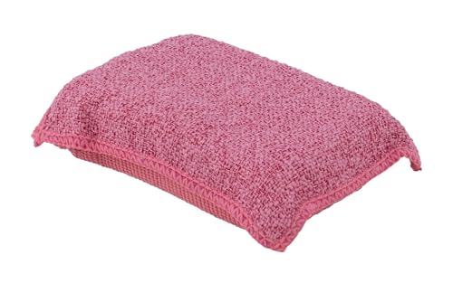 Image of Miracle Microfiber Scrubbing Sponge, Red Extra Scrubbing Power Kitchen Sponge, Sink, Pot, Pan and Dish Washing, Super Absorbent and Rapid Drying, 6-Pack, by Superio