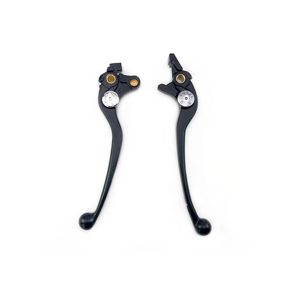 NdReK Brake Clutch Lever for GSF650 07 GSF1200 01-06 GSF1250 07-12 SV1000 S 03-07 DL1000 02-10 GSX1300R(Black 1 Pair)