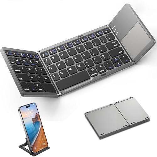 Teclado inalámbrico plegable, Mini...