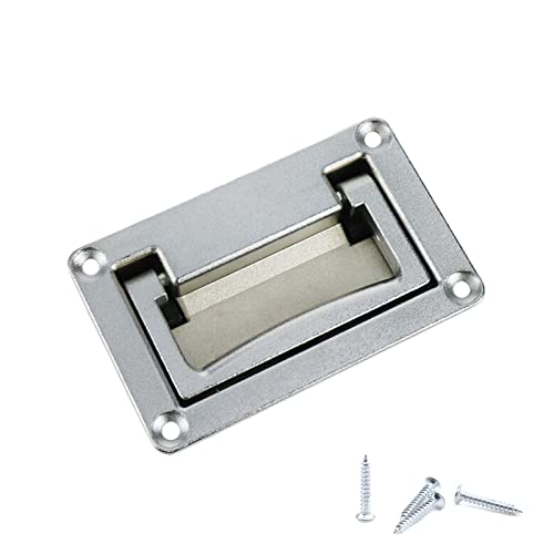 Image of Bitray Boat Deck Hatch Handle Silver Recessed Pull Handles Toolbox Flush Pull Handle for Deck Hatch and Home Furniture