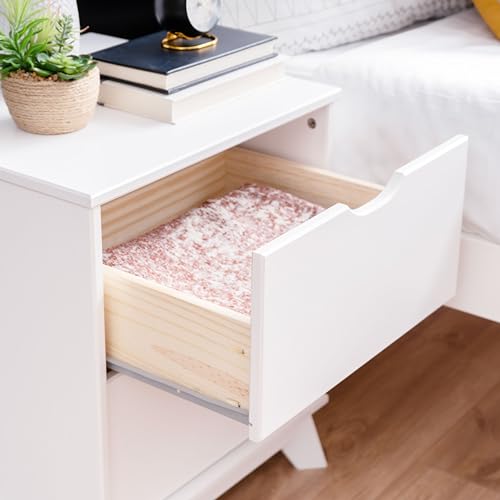 Powell Fordham White Solid Pine Wood Set of 2 Two Drawer Nightstands by Powell - Used condition - Image 2