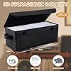 Aolawco 2 Pack CD Storage Boxes, 14"*6.2"* 5.5" CD Case with Cover, CD Case Holder 35 CDs in Full Jewel Cases, 70 CDs in Slim Cases or 180 Discs in CD Sleeves - Black #1