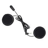 FODSPORTS バイクインカム用 V4/V6インカム用 イヤホン インターコム用 マイク＆スピーカー バイク用アクセサリ ヘルメット用 HIFI音質 ヘッドセット用(ソフトマイク)