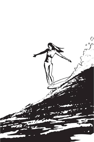 Tableau surfeuse longboard déco chic - Toile imprimée 60x90