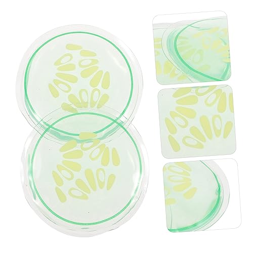 WOONEKY 2 Peças De Gel De Compressa Quente E Fria Tapa-Olho Redondo Tapa-Olhos De Verão Almofadas De