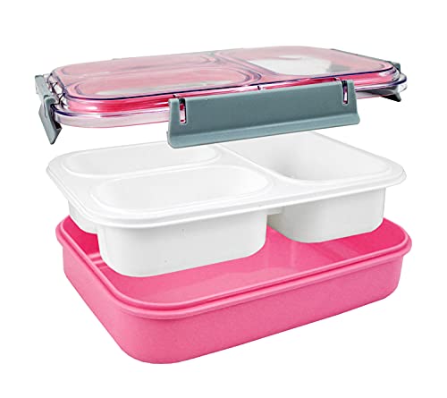 MARMITA POTE FITNESS PARA ALIMENTOS 3 DIVISÓRIAS REFEIÇÃO DIETA FREEZER E MICROONDAS JACKI DESIGN PI
