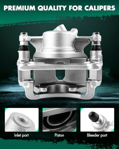 Image of SCITOO 19-B1591 19-B1590 Front Left & Right Disc Brake Calipers w /Bracket | Fit For Geo For Prizm 1993-1997,For Toyota For Corolla 1993-1997, Single Piston, Direct-fit