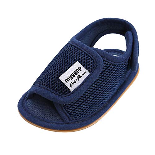 Sapatilha para bebês meninos antiderrapante sola macia borracha sandálias para meninas sapatos de ca