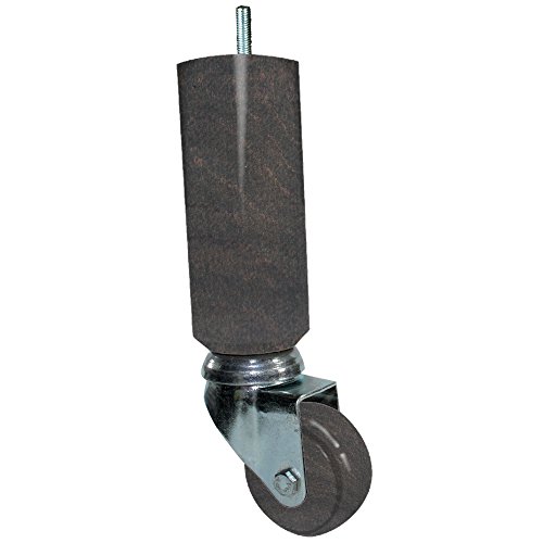Margot Mobility Brake praticonfort without Base, Set of 4 Wood, Dark Oak, 5.5 x 5.5 x 18.7 cm, Chêne Grisé, 5,5 x 5,5 x 18,70 cm