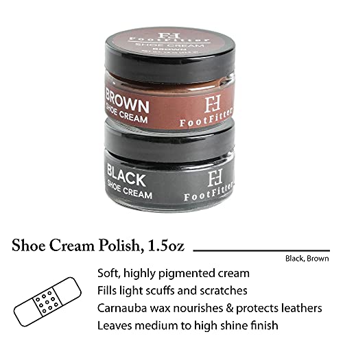 Buy FootFitter Travel Shoe Shine Kit with Black & Brown Shoe Cream