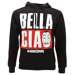 Casa de Papel – Money Heist Black Hoodie Afdrukken Bella Ciao Officiële Product 100% Originele Netflix TV-serie Hooded…
