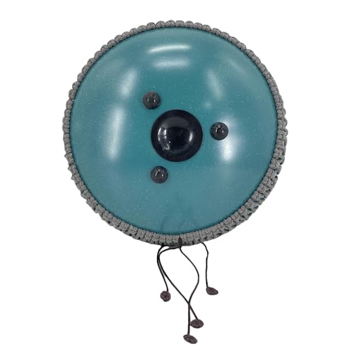 YoungMonic Steel Tongue Drum 13 Inches 15 Notes C Major Steel Drums Rain Chimes for Outside Percussion Instrument with Drum Mallets and Carry Bag