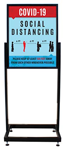 Social Distancing - Floor Standing Heavy Duty Sign