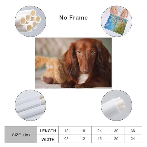 Toile teckel cadeau idéal pour passionné de chiens et déco - 2