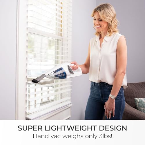 Kenmore DS1030 Cordless Stick Vacuum Lightweight Cleaner 2-Speed Power Suction LED Headlight 2-in-1 Handheld for Hardwood Floor, Carpet & Pet Hair, White by Kenmore - Image 5