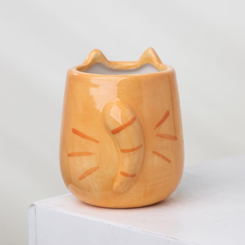 Miniatura 3 de Macetero de cerámica para interiores y exteriores, 3 x 3 x 4 pulgadas, bonito pintado a mano diseñado en Argentina, práctico agujero de drenaje