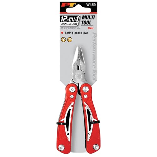 Image of Performance Tool W459 12-In-1 Mini Multi Tool (Shipped as 1 Multi Tool, Not a pack), Black
