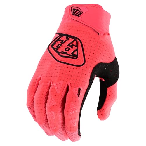 Troy Lee Designs X Oakley Vision Air Glove for Mountain Bike/BMX/Motorcycle/Dirtbike Breathable Silicon Grips AIR Glove; GLO RED MD
