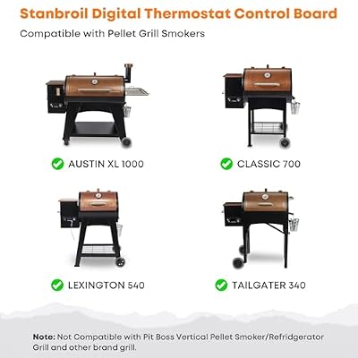 Stanbroil Control Board Replacement for Pit Boss Austin XL 1000, Lexington P7-540, Classic 700, Tailgater 340, Upgraded Controller with Large LCD Display