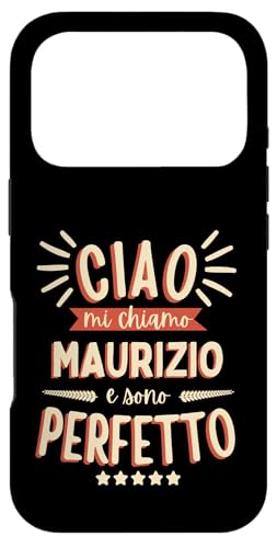 Maurizio Idea Regalo Personalizzata Nome Divertente �X�}�z�P�[�X iPhone 17 Pro �p