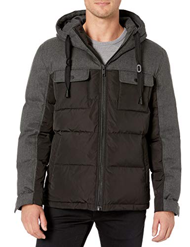 Marc New York by Andrew Marc Men s Hopkins Down Jacket, Charcoal, Small