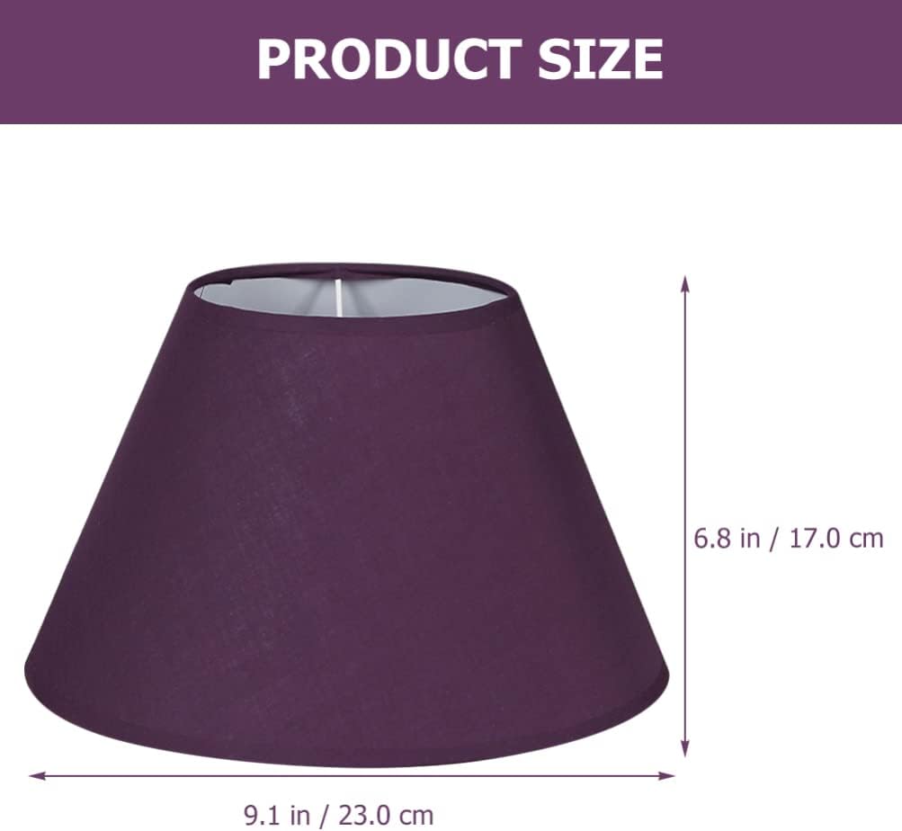 LALAFINA Small Lampshade E27 Base Fabric Lamp Shade Retro Style Wall and Table Light Accessory 9.05X9.05X6.69In for Home and Hotel Decoration