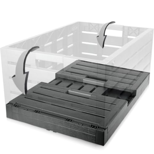 Stimo Premium Klappbox 60L Transportbox bis 30kg 60x40x28cm faltbar klappbar stapelbar Aufbewahrungsbox