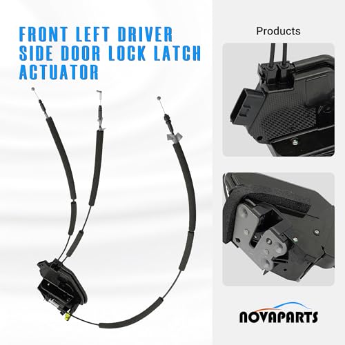 Image of NOVAPARTS 937-979 Front Left Driver Side Door Lock Latch Actuator 80501-4BA0B for 2014-2020 Nissan Rogue, with Intelligent Key SUV Replaces # 80501-4BA0A 805014BA0A 805014BA0B