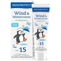 Crema Para Bebés Con Granitos PAEDIPROTECT Crema contra el viento y la intemperie 30 ml para bebés, niños y adultos con FPS 15, loción de cuidado con rosa mosqueta para proteger contra el frío, el viento y la humedad