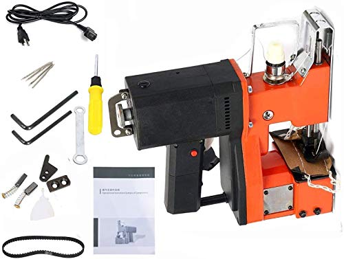 Yaetek 110V Industrial Portable Electric Bag Stitching Closer Seal Sewing Machine Closing Sealing Stitcher with Accessories
