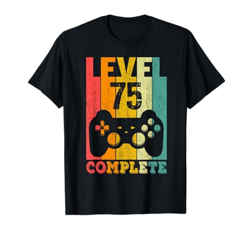 75 cumpleaños mujer hombre nivel 75 años 1947 regalo Camiseta