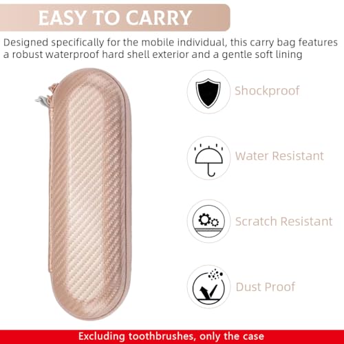 Image of HANNEA Electric Toothbrush Hard Travel Case for Oral-B Pro Pro 500 300 1500 iO Series 7 8 9, Portable EVA Protective Storage Bag Holder, Electric Toothbrush Cover case