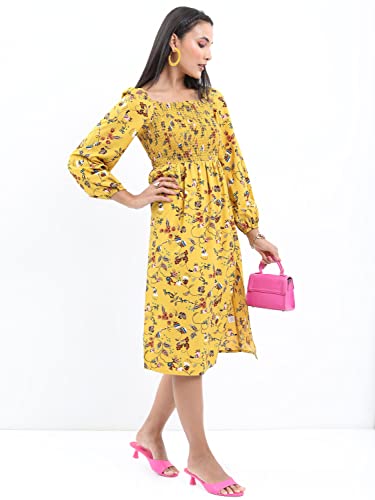 Image of KETCH Women Bodycon Calf Length Regular Fit Printed Full Sleeve Dress