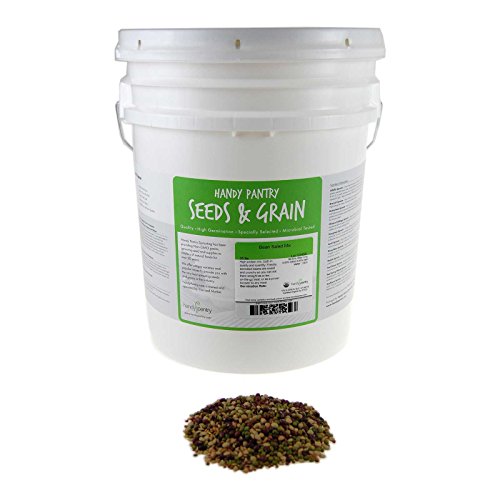 Handy Pantry Bean Salad Sprouting Seed Mix- Organic- 35 Lbs- Mix of Bean Sprout Seeds: Adzuki, Mung Bean, Green Lentil & Radish. for Sprouting Sprouts, Soup, Food Storage