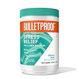Bulletproof Honey Mint Stress Relief Collagen Peptide Protein, 8.5 Ounces, Natural Supplement for...