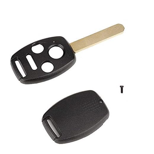Aramox Key Fob Case,3 + 1 Button Car Remote Key Fob Shell Case Fit for HONDA Accord Civic CR-V Pilot