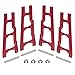 ShareGoo Metal Front & Rear Suspension Arms A Arms Upgrade Parts 3655 Compatible with Traxxas 1/10 Slash 4x4 4WD Stampede 4x4 4WD RC Car Truck (Red)