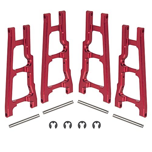 Bras de suspension 3655 Traxxas Slash 4x4 Stampede 4x4 RC métal rouge