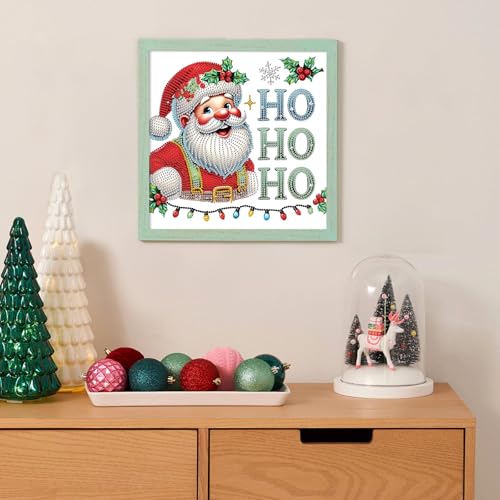 Image of Diamond Art Painting Kits for Adults, 5D Special Shape Diamond Art Kits for Beginners, Crystal Rhinestones Diamond Painting for Home Wall Christmas Decoration Gift 12x12 inch, Christmas Santa Claus