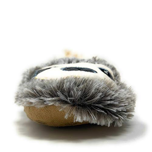 Women's Cozy Slippers, Oooh Yeah Sherpa Socks Funny Fluffy Fuzzy Animal Comfy Soft House Slippers (L, Sloth Steps) #TOP2