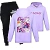 Duoxinbos KPOP Tracksuit Girls Vintage Y2k Hoodies Hip Hop Streetwear Fashion Kids Long Sleeve & Pants Sets Printed Sweatshirt