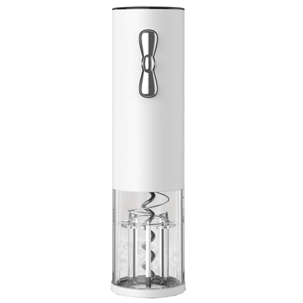 WHOJA Wine Bottle Opener Mini Electric Bottle Opener USB Charging Stainless Steel LED Blue Light Best Housewarming Kitchen Gift Rechargeable (Color : White) — image 1