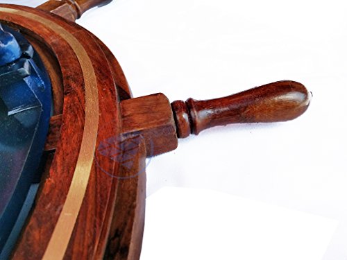 Nagina-International-Heavy-Nautical-36-Ship-Wheel-with-Brass-Ring-Blue-Porthole-Mirror-Pirate-Decor 41nF1NsZZlL