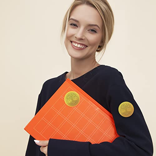 Craspire 2" Gold Foil Sticker Tree Of Life 100Pcs Certificate Seals Gold Embossed Celtic Knot Round Embossed Foil Seal Stickers For Envelopes Invitation Card Diplomas Awards Graduation #TOP4