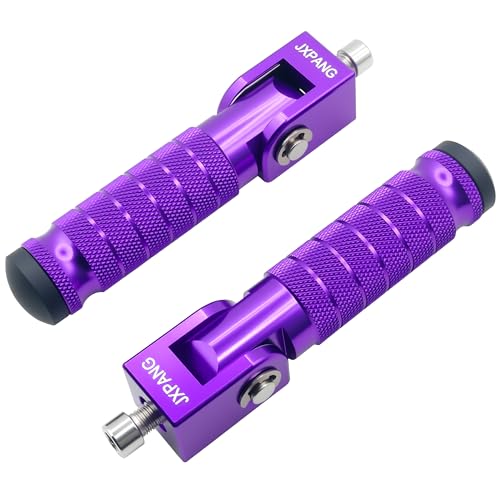 Repose-pieds de précision pliables M8 violet haute résistance pour moto et vélo