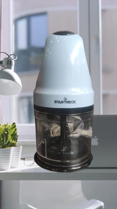 Image of Startreck Electric Mini Food Chopper, White and Black