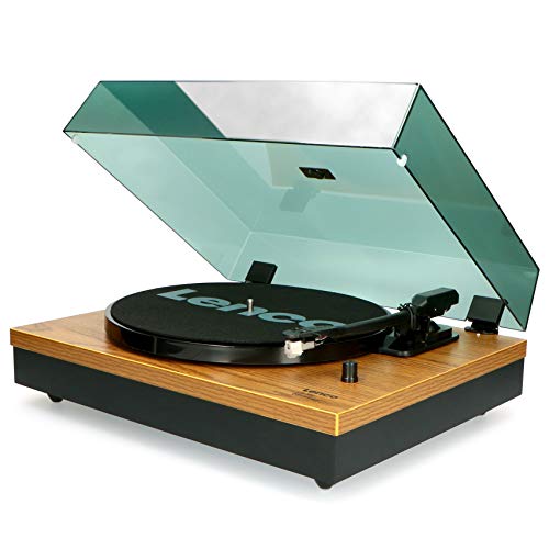 Lenco LS-300 – Platine Hi-Fi avec Bluetooth – Avec haut-parleurs externes 2 x 10 W RMS – Entraînement par courroie – Auto-stop – Boîtier en MDF – Bois - Les Beatles, Paul McCartney, John Lennon, RIngo Starr, George Harrison Lenco LS-300 - Platine Hi-Fi avec Bluetooth - Avec haut-parleurs externes 2 x 10 W RMS - Entraînement par courroie - Auto-stop - Boîtier en MDF - Bois – Image 5