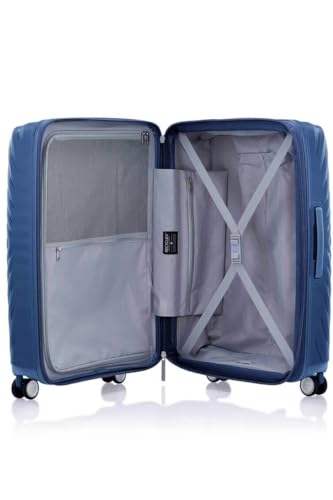 Image of Samsonite Octolite Neo Suitcase, Double Spinner Wheels, Polypropylene|TSA Combination Lock|Expandable|Anti-Theft Secuirty Zipper|Inner Mesh Pocket - 3 Years International Warranty, Blue, 81 cm